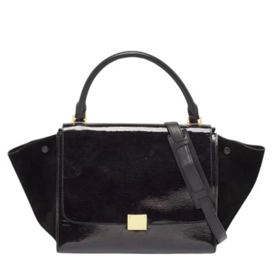 Pre-owned Leather celine-bags Celine Vintage , Black , Dames