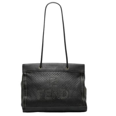 Pre-owned Leather fendi-bags Fendi Vintage , Black , Dames