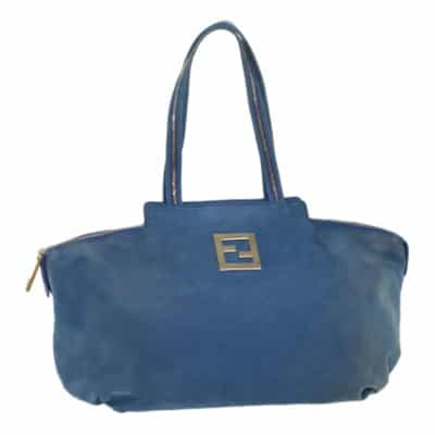 Pre-owned Leather fendi-bags Fendi Vintage , Blue , Dames