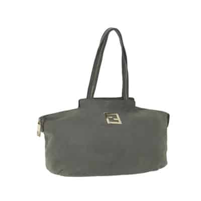 Pre-owned Leather fendi-bags Fendi Vintage , Gray , Dames