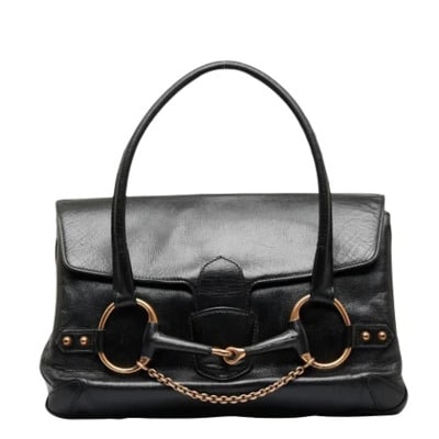 Pre-owned Leather gucci-bags Gucci Vintage , Black , Dames