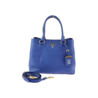 Pre-owned Leather prada-bags Prada Vintage , Blue , Dames