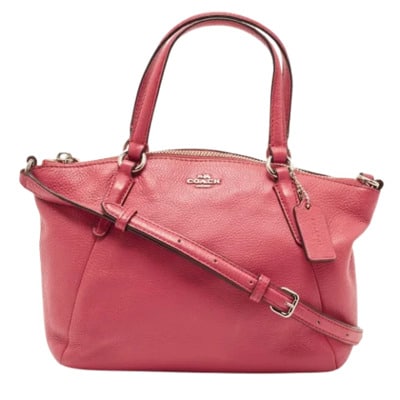 Pre-owned Leather shoulder-bags Coach Pre-owned , Pink , Dames