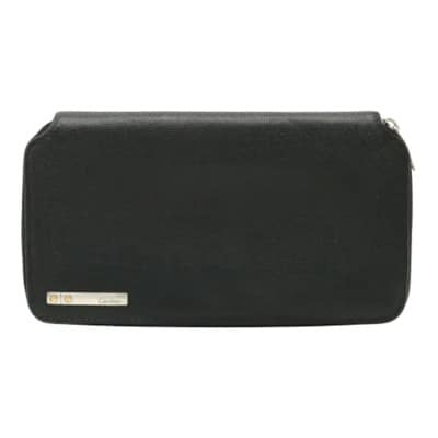 Pre-owned Leather wallets Cartier Vintage , Black , Dames