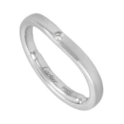 Pre-owned Platinum rings Cartier Vintage , Gray , Dames