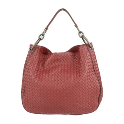 Pre-owned Rode Leren Bottega Veneta Tas Bottega Veneta Vintage , Red , Dames