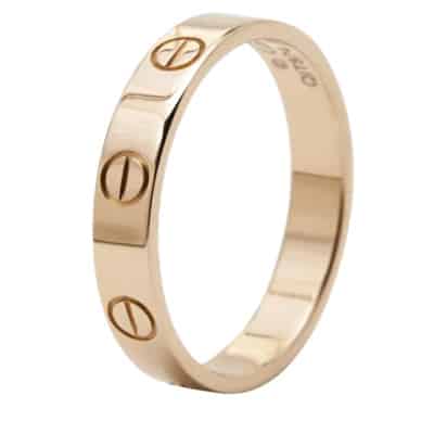 Pre-owned Rose Gold rings Cartier Vintage , Yellow , Dames