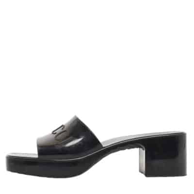 Pre-owned Rubber sandals Gucci Vintage , Black , Dames