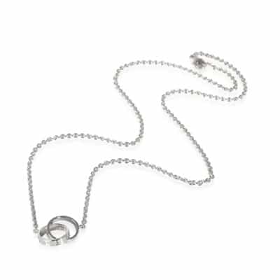 Pre-owned White Gold necklaces Cartier Vintage , Gray , Dames