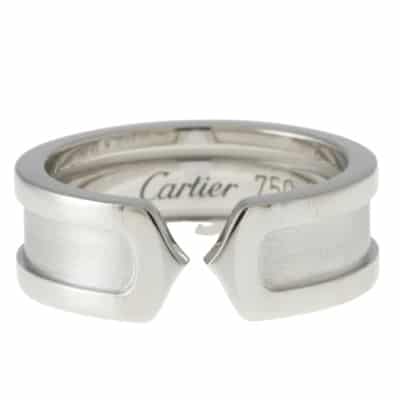 Pre-owned White Gold rings Cartier Vintage , Gray , Dames