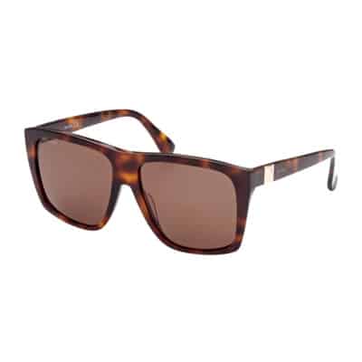 Prism Mm0021 Zonnebril in Dark Havana/Brown Max Mara , Brown , Unisex