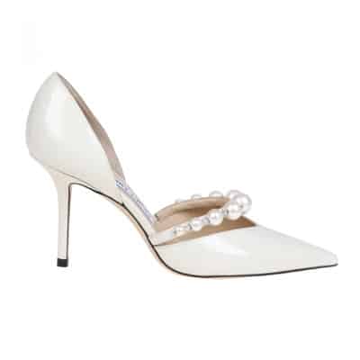 Pumps van lakleer met parels en kristallen Jimmy Choo , White , Dames