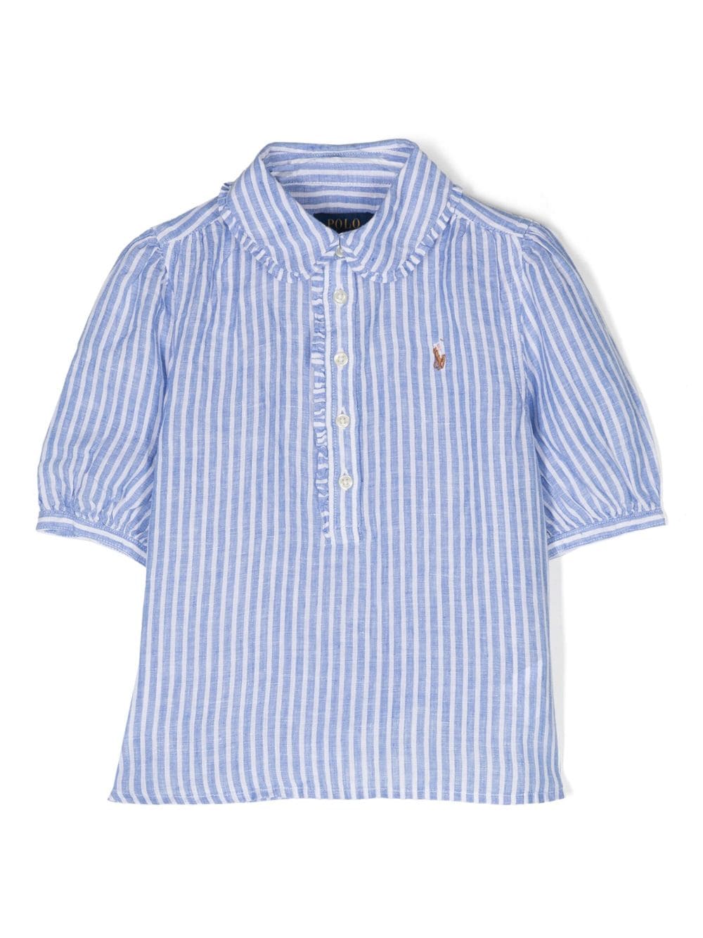 Ralph Lauren Kids Gestreept shirt - Blauw