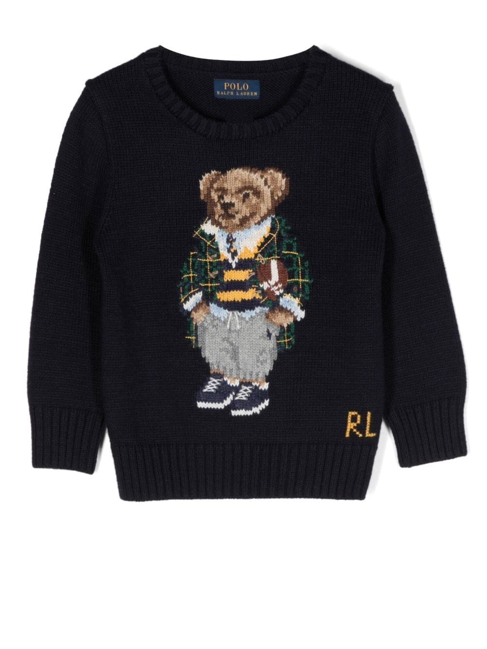 Ralph Lauren Kids Intarsia trui - Blauw