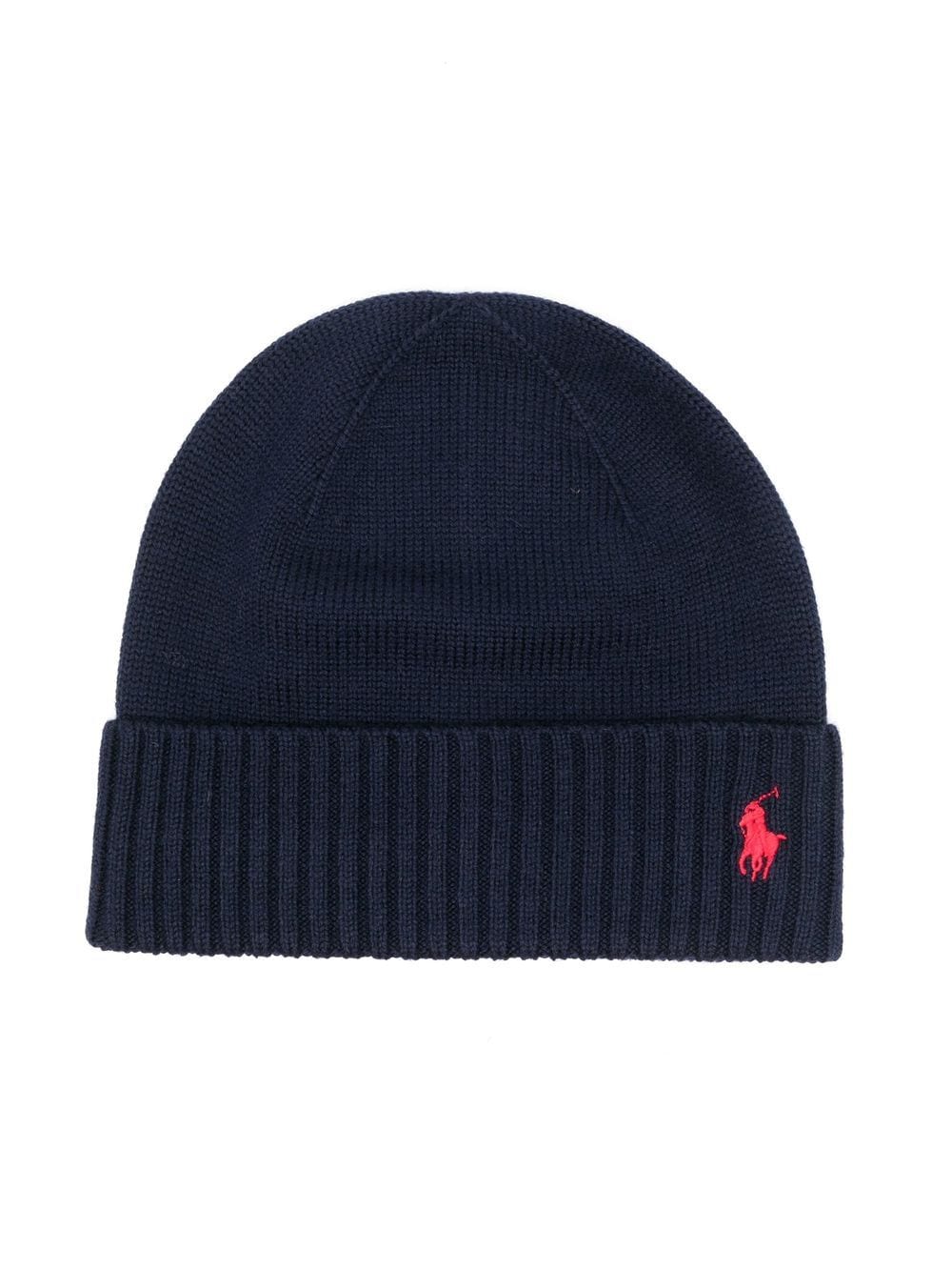 Ralph Lauren Kids Muts met geborduurd logo - Blauw