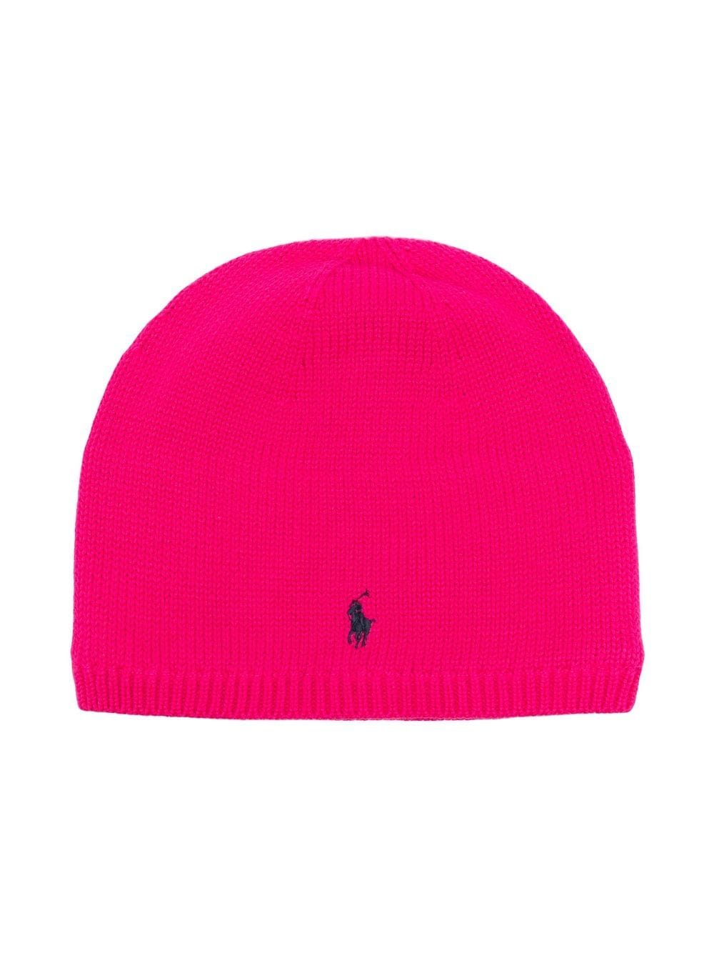 Ralph Lauren Kids Muts met logo - Roze