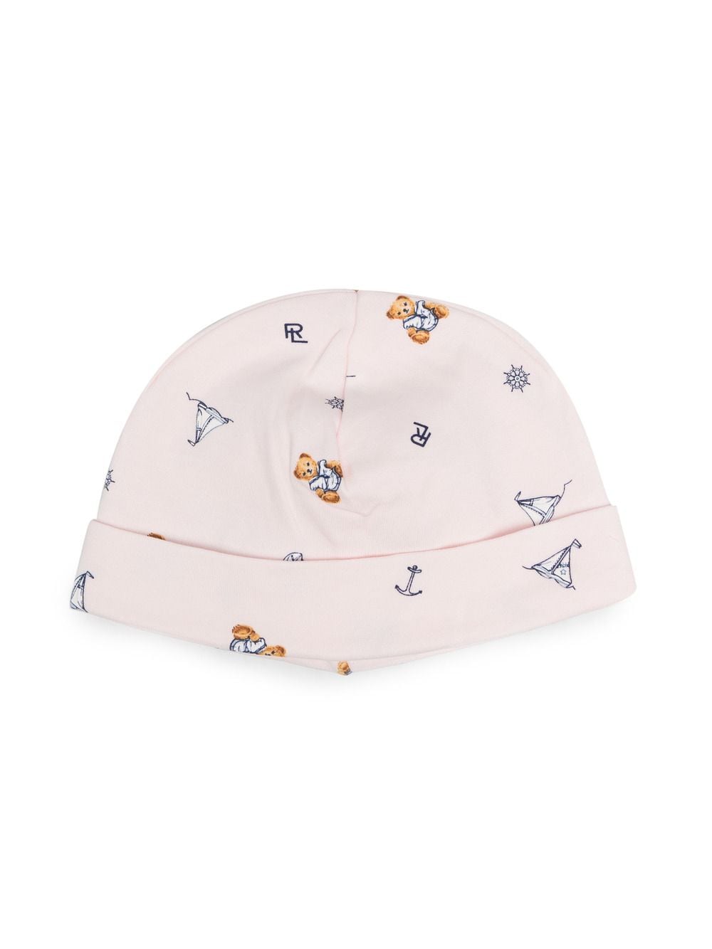 Ralph Lauren Kids Muts met print - Roze