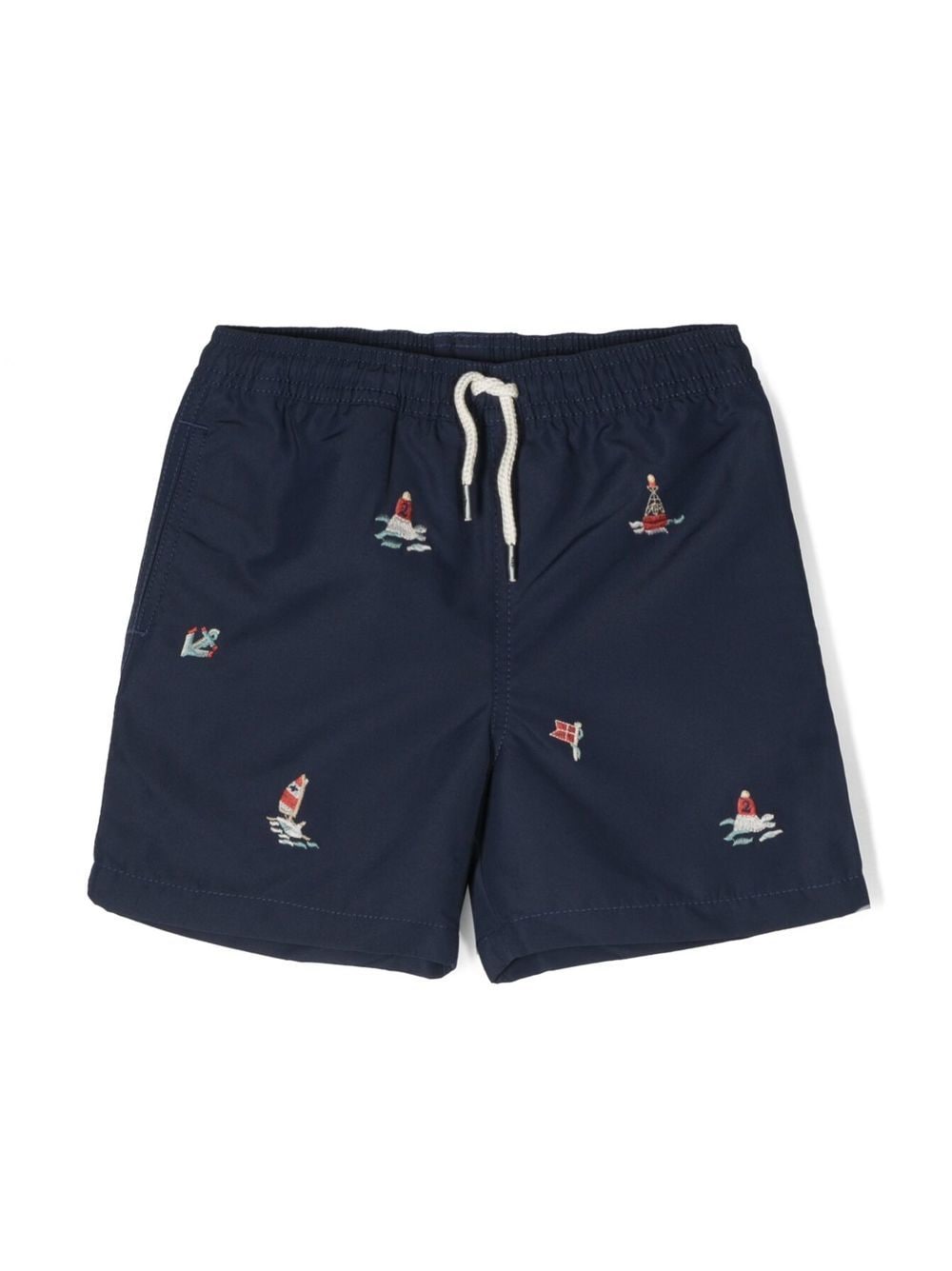 Ralph Lauren Kids Shorts met borduurwerk - Blauw