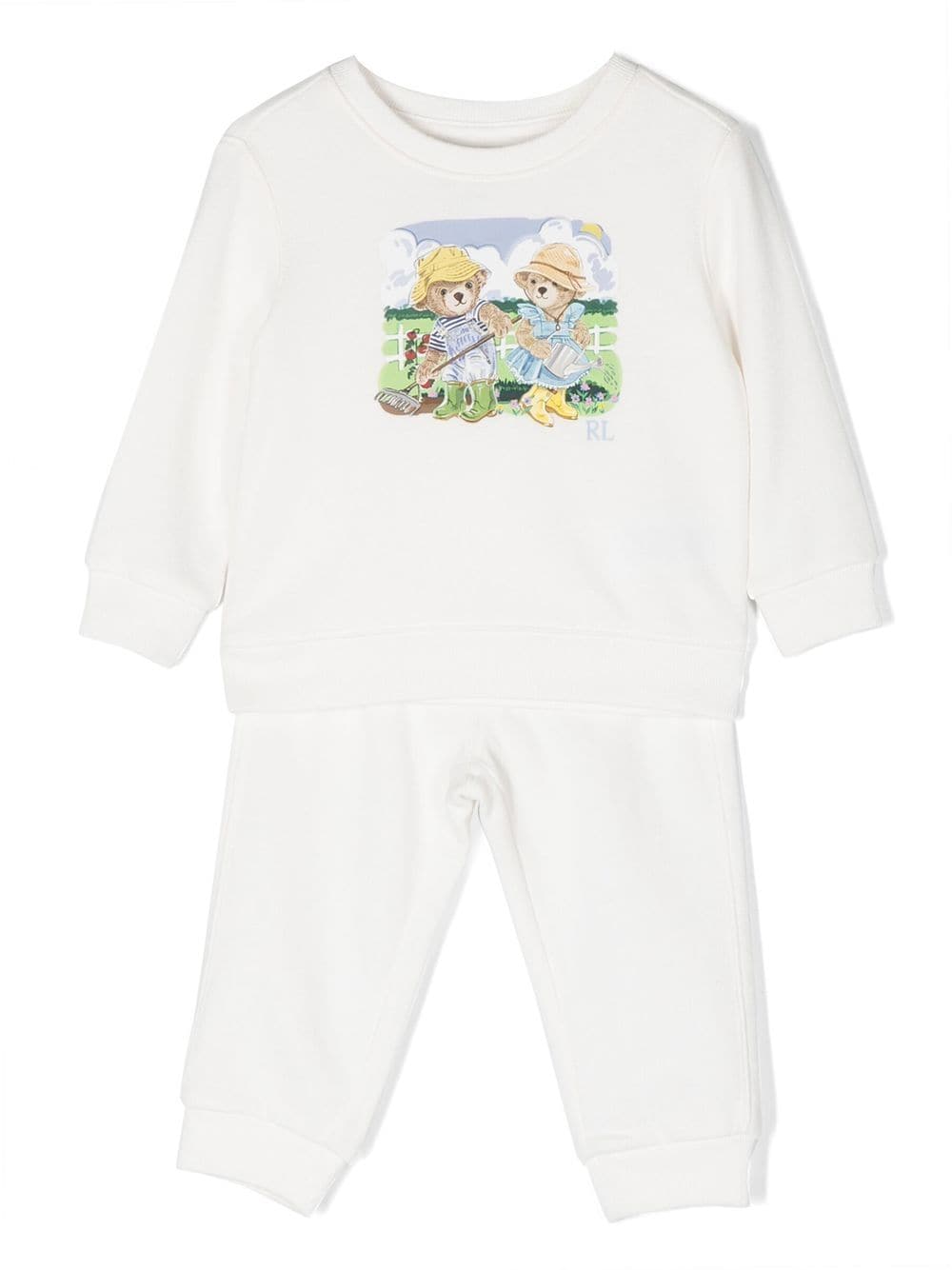 Ralph Lauren Kids Trainingspak met print - Wit