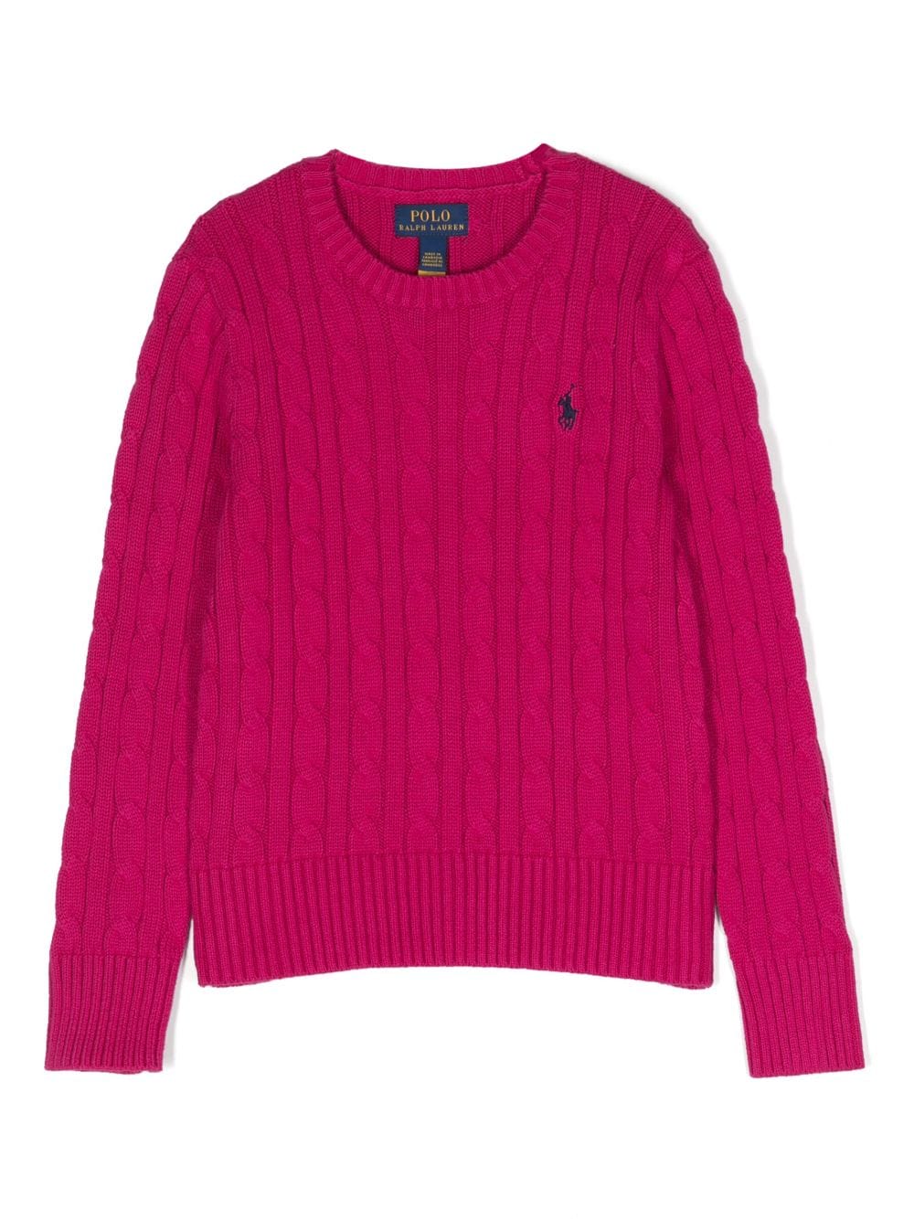 Ralph Lauren Kids Trui met ronde hals - Roze