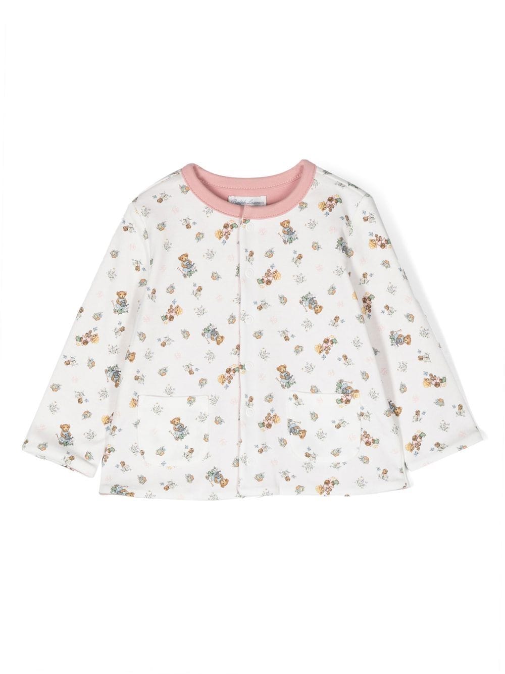 Ralph Lauren Kids Vest met teddybeer-patroon - Wit