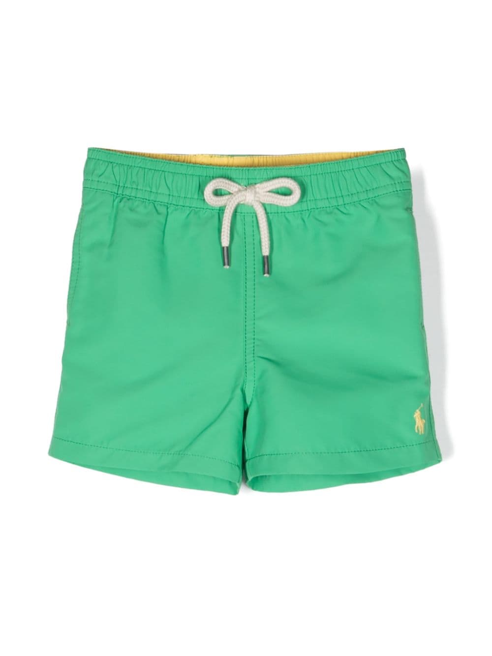 Ralph Lauren Kids Zwembroek met geborduurd logo - Groen