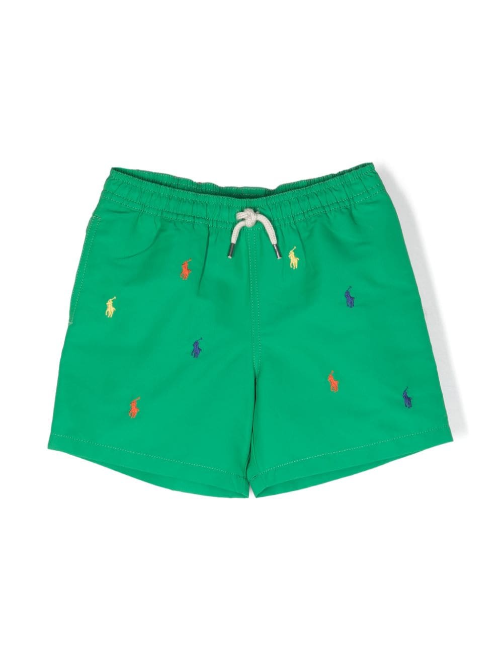 Ralph Lauren Kids Zwembroek met logo detail - Groen