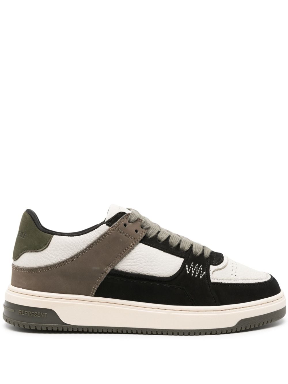 Represent Apex leren sneakers - Zwart