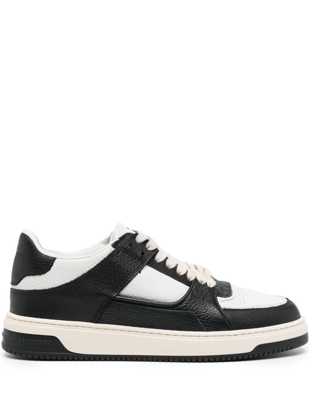 Represent Apex leren sneakers - Zwart