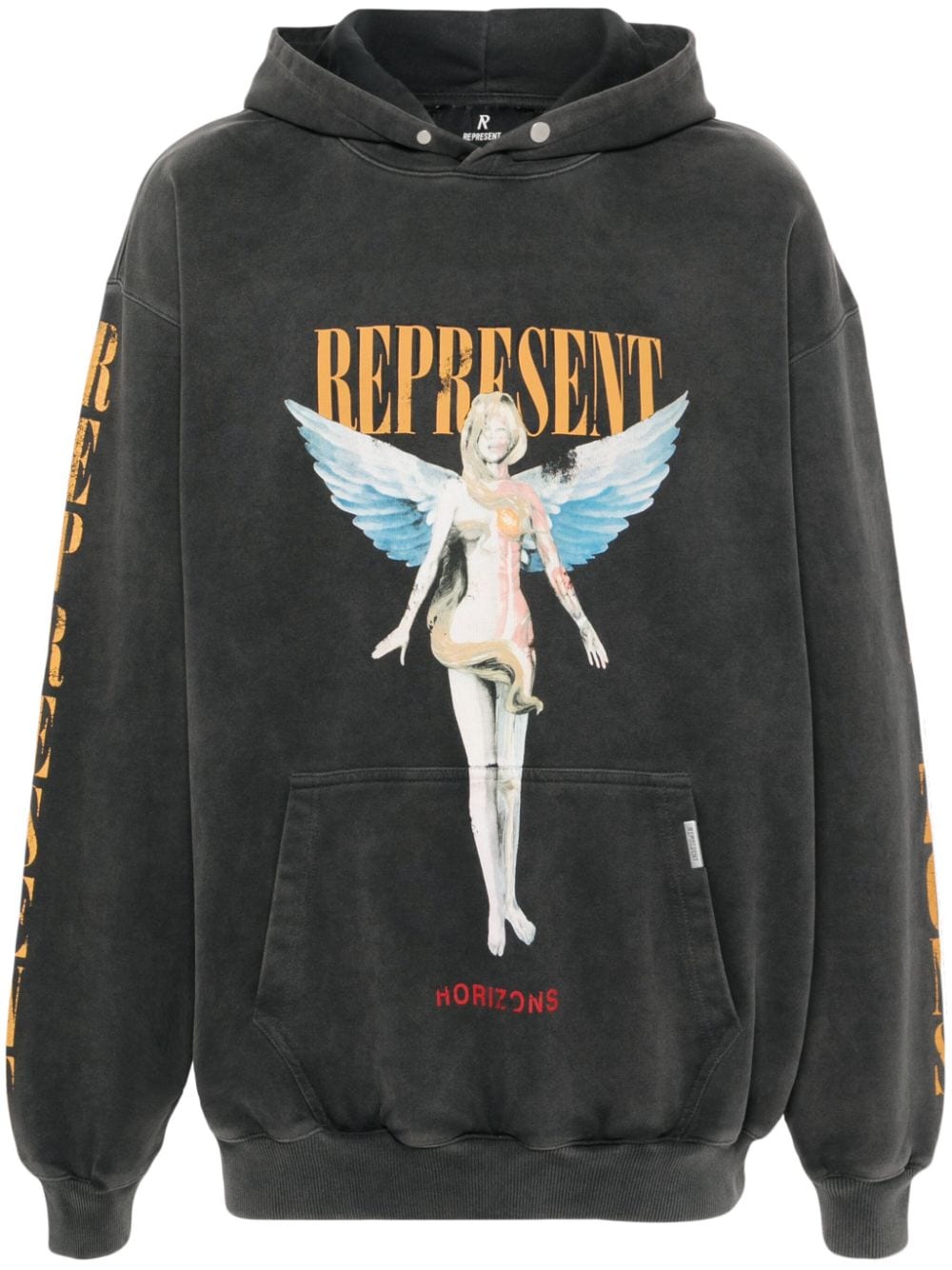 Represent Hoodie met grafische print - Grijs