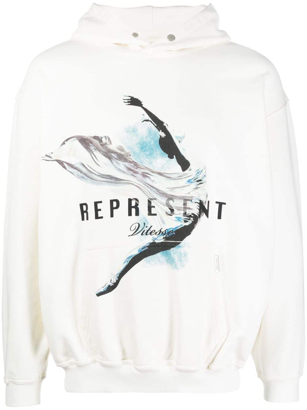 Represent Hoodie met print - Wit