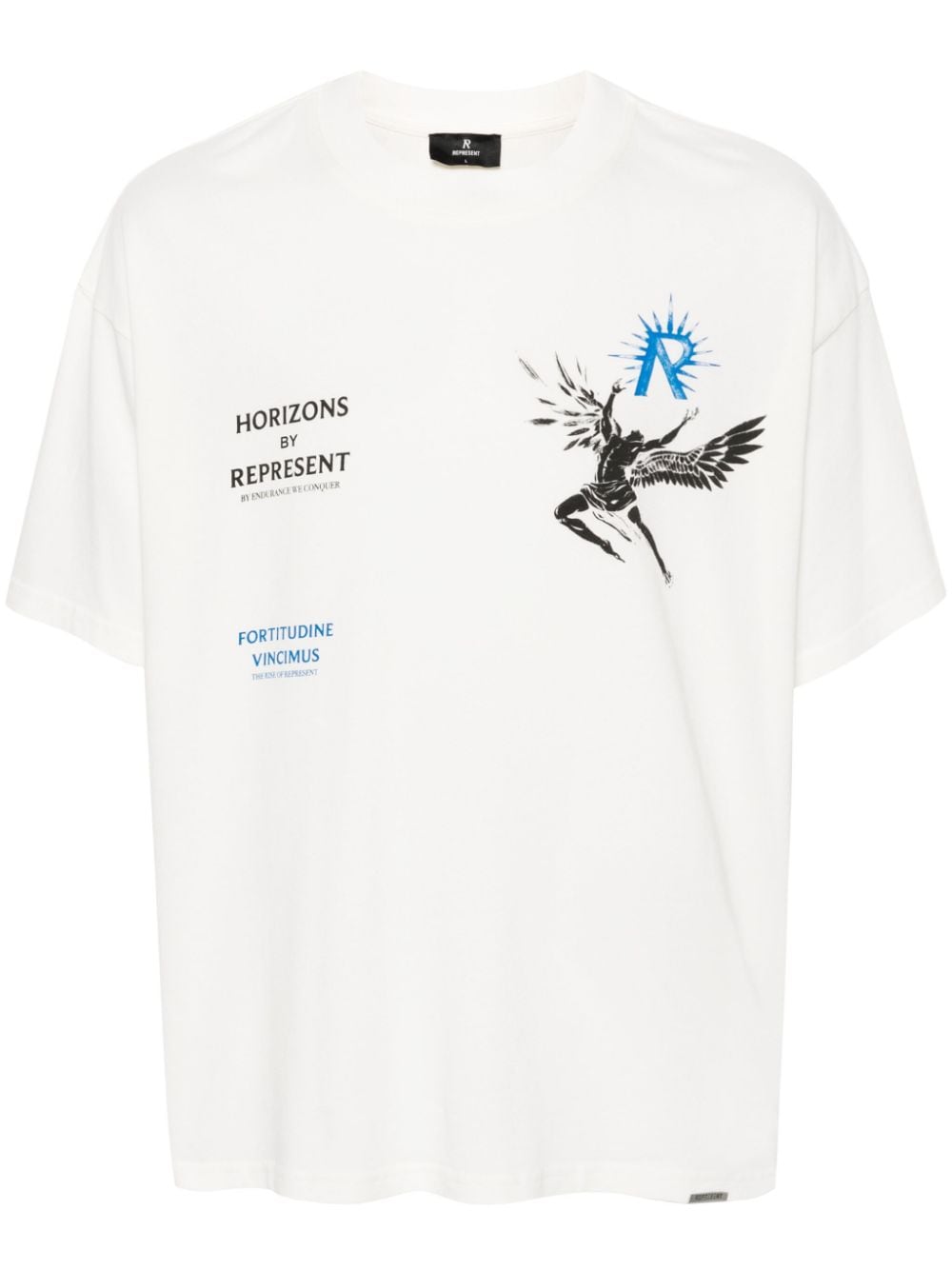 Represent T-shirt met print - Wit