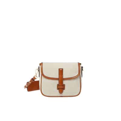 Retro Jute Tas met Leren Details Max Mara Weekend , Multicolor , Dames