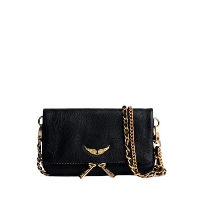 Rock Clutch met Kristalvleugels Zadig & Voltaire , Black , Dames