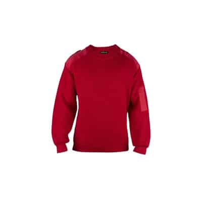 Rode Geribbelde Wollen Trui met Geborduurd Logo Balenciaga , Red , Heren