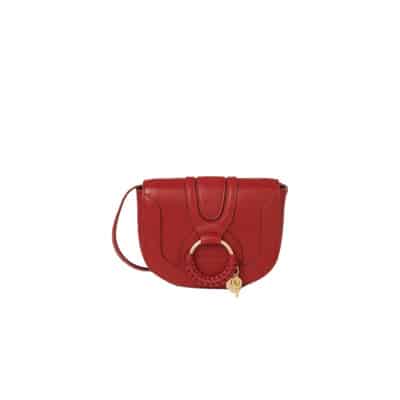 Rode Korrelige Leren Hana Tas See by Chloé , Red , Dames