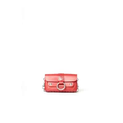 Rode Leren Kate Wallet Power Cross Body Tas Zadig & Voltaire , Red , Dames