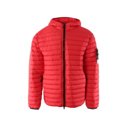 Rode Puffer Jas voor Heren Stone Island , Red , Heren