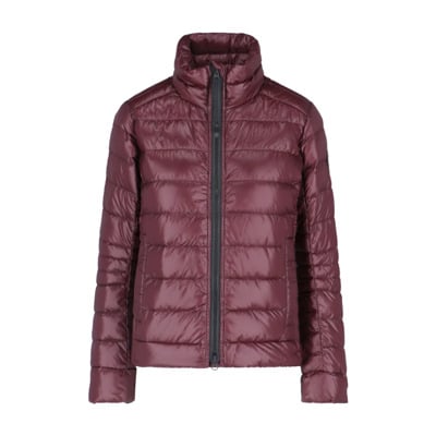 Rode gewatteerde jas met hoge kraag Canada Goose , Red , Dames