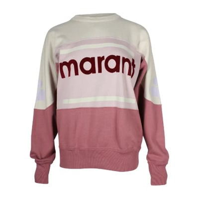 Rosa Katoenen Crewneck Trui Isabel Marant Pre-owned , Pink , Dames