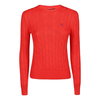 Round-neck Knitwear Ralph Lauren , Red , Dames