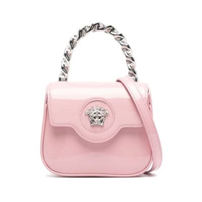 Roze Mini Tas met Medusa Motief Versace , Pink , Dames