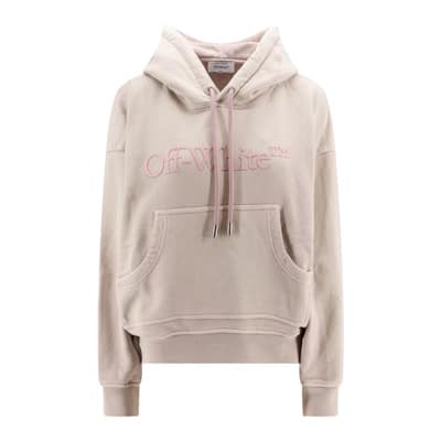 Roze Oversized Hoodie Off White , Pink , Dames