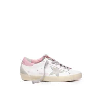 Roze Sneakers met Versleten Effect Golden Goose , Pink , Dames