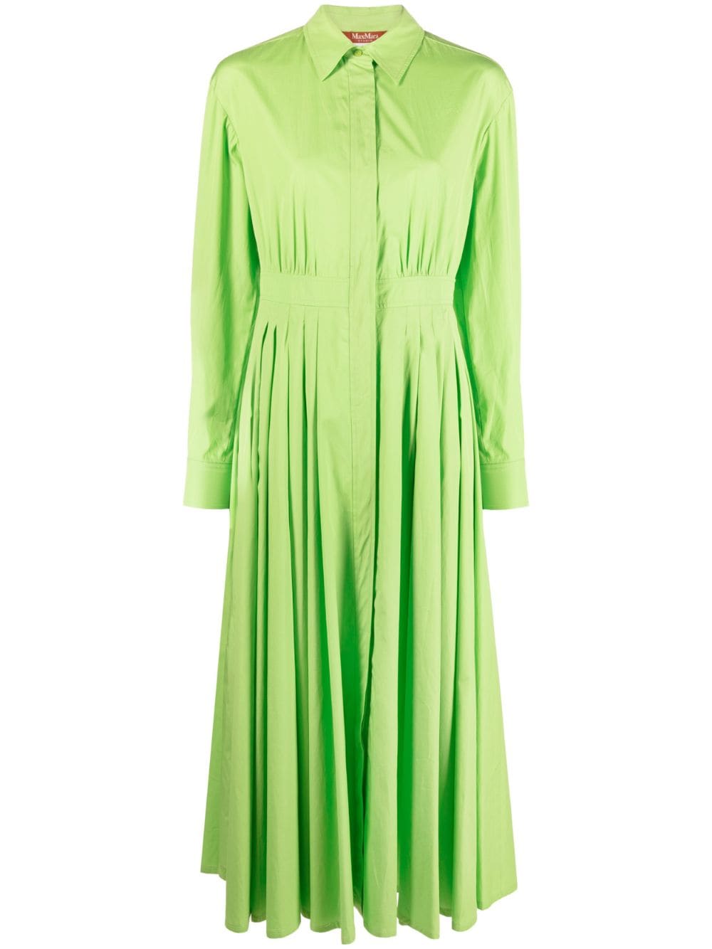 'S Max Mara Geplooide jurk - Groen