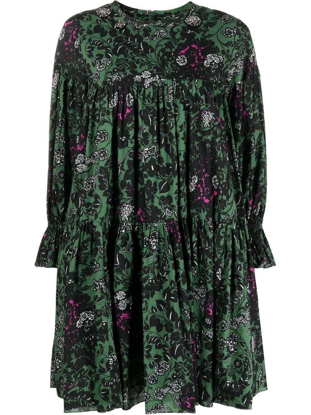 'S Max Mara Jurk met print - Groen