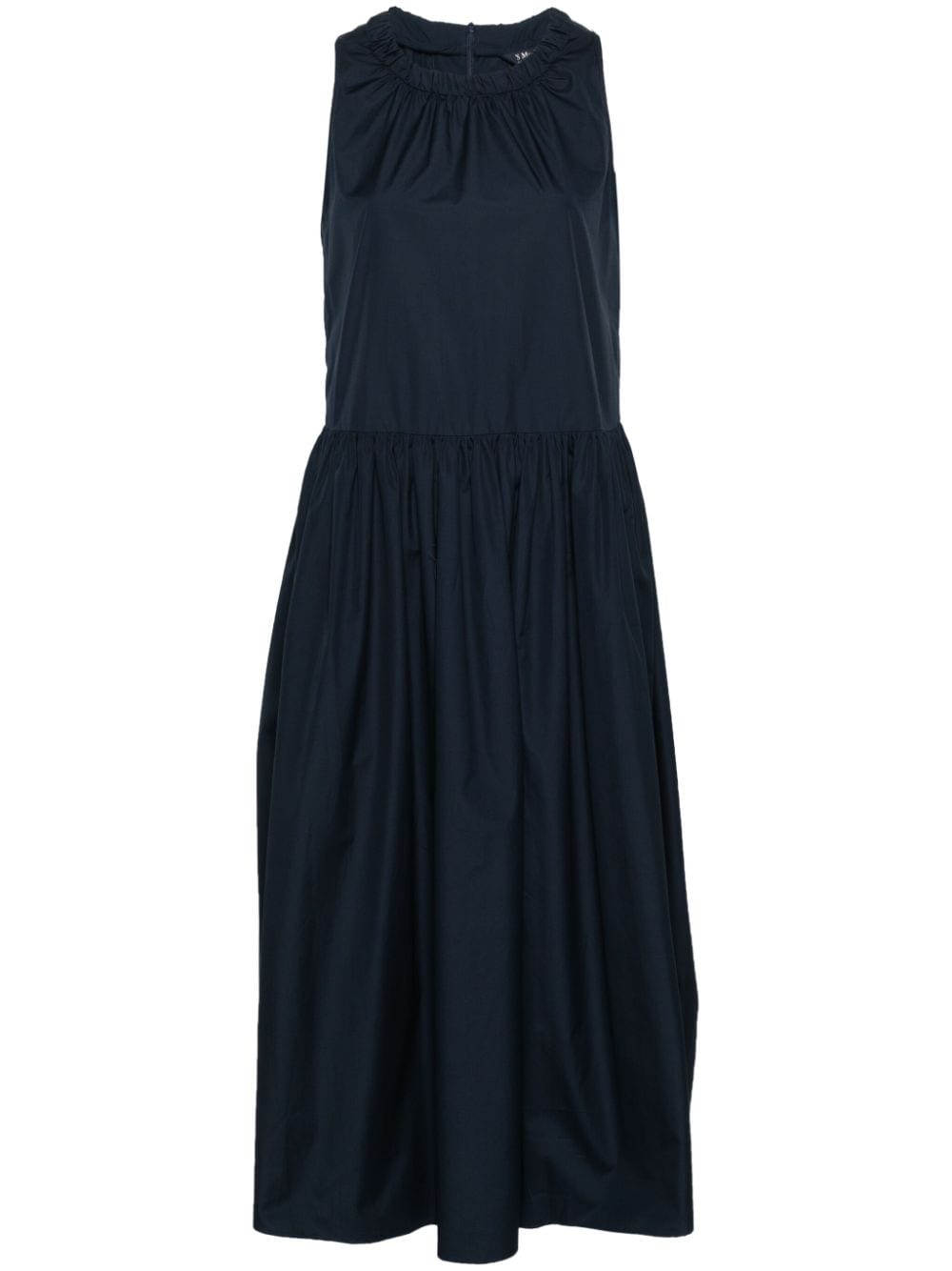 'S Max Mara Mouwloze midi-jurk - Blauw