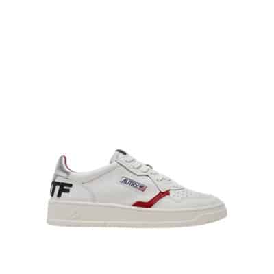 Samenwerking Vintage Stijl Sneakers Autry , White , Heren