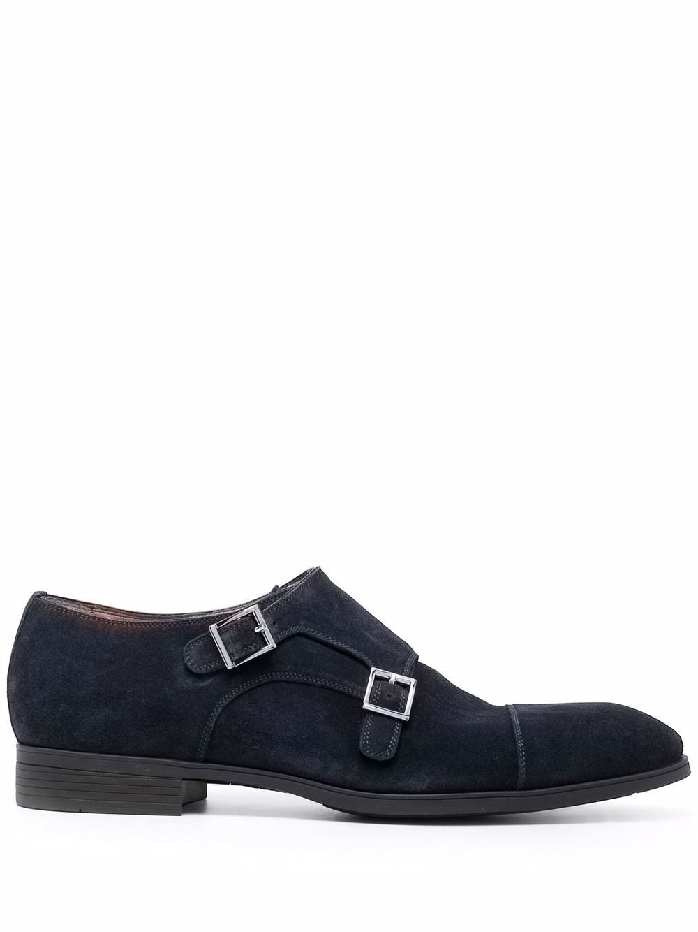 Santoni Schoenen met dubbele gesp - Blauw