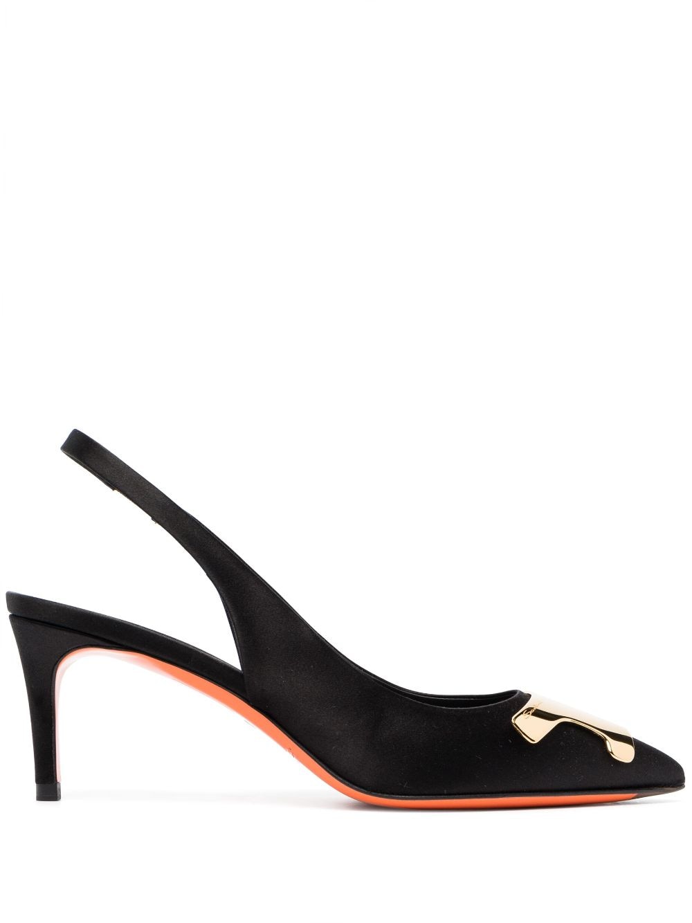 Santoni Sibille slingback pumps - Zwart